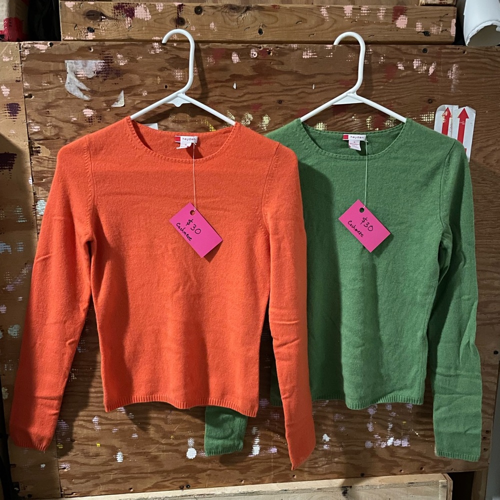 2 Hayden Cashmere Sweaters